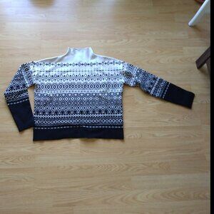 Joie Funnel Neck Fair Isle Sweater | Size Medium
